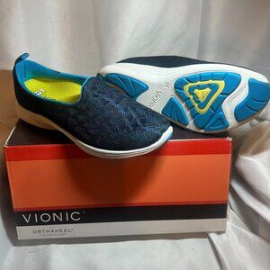 NEW Women’s Sz 7 Vionic Hydra Slip-on Sneakers in a Blue and Black